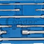 Prailgintuvai 1/4+3/8+1/2 dėžutėje, 9vnt.