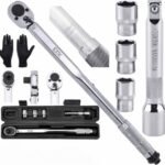 Dinamometrinis raktas 1/2", 28–210 Nm + galvutės 17, 19, 21 mm CTX