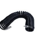 Spiralinė pneumatinė žarna PU su jungtimis, 16x10 mm, 10 m, 12 bar