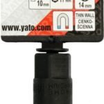 Žvakės galvutė 3/8" 14 mm 12-kampė YATO