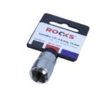ROOKS Galvutė 1/4″ 13mm trumpa 6-kampė
