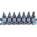 ROOKS 1/4" penkiakampių TORX SAFE antgalių komplektas 7 vnt.