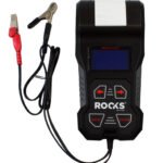 ROOKS AKUMULIATORIŲ TESTERIS SU SPAUSDINTUVU – 6V / 12V / 24V, 40–2000 CCA