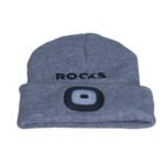 kepurė su LED žibintu ROOKS – 80 lm, pilka