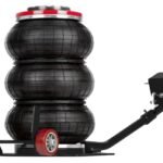 Pneumatinis domkratas 3,5T su stabilizuojančia įvore ROOKS 145-385MM