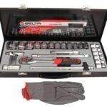 SELTA Įrankių komplektas 1/2" metalinėje dėžėje, 24dalių 6-kamp.