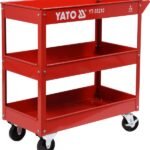 Vežimėlis su 3 lentynomis ant ratukų YATO