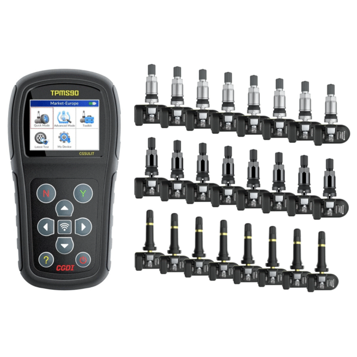 TPMS90 testeris + 24 CG SULIT padangų slėgio jutikliai