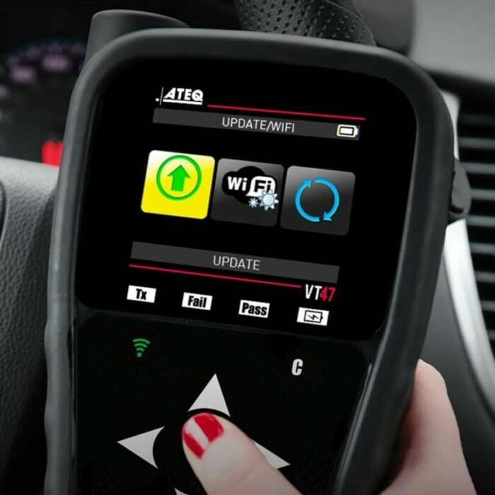 Padangų slėgio daviklių tikrinimo ir programavimo prietaisas su OBD funkcija