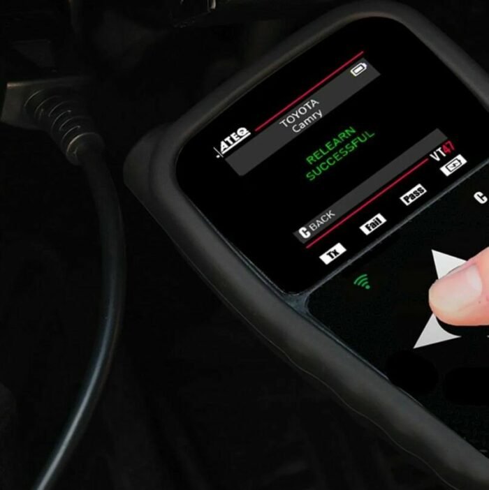 Padangų slėgio daviklių tikrinimo ir programavimo prietaisas su OBD funkcija