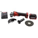 Akumuliatorinis kampinis šlifuoklis 125 mm ROOKS